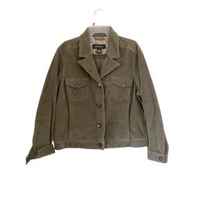 Eddie Bauer Corduroy Green Blazer
